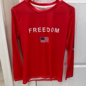 Freedom Red Long Sleeve Shirt